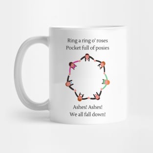 Ring a ring o roses (Ashes version) nursery rhyme Mug